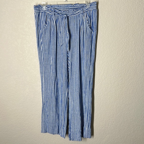 Rewind Juniors' Rewind Paper Bag Waist Palazzo Pants sz1X. Linen/Rayon. EUC - Picture 2 of 7